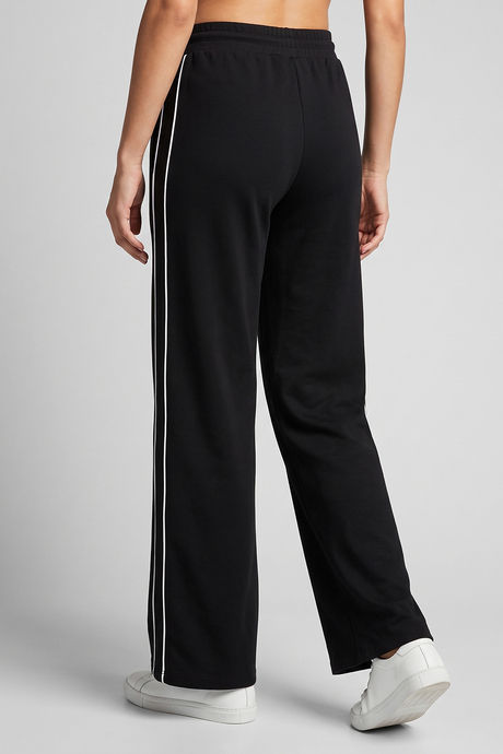 Zivame Knit Poly Athleisure Wide Leg Pants - Tap Shoe — image 3